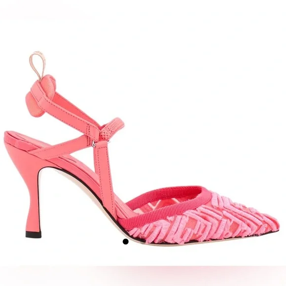 FENDI Colibrì Lite High-heeled pink slingbacks - Picture 4 of 15